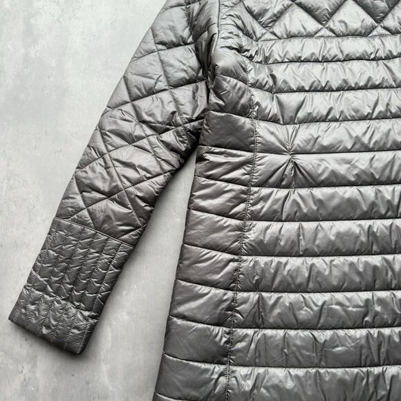 Patagonia Parka Jacket Womens Small Gray Full Zip Quilted Puffer Coat STY27695 - Picture 10 of 16